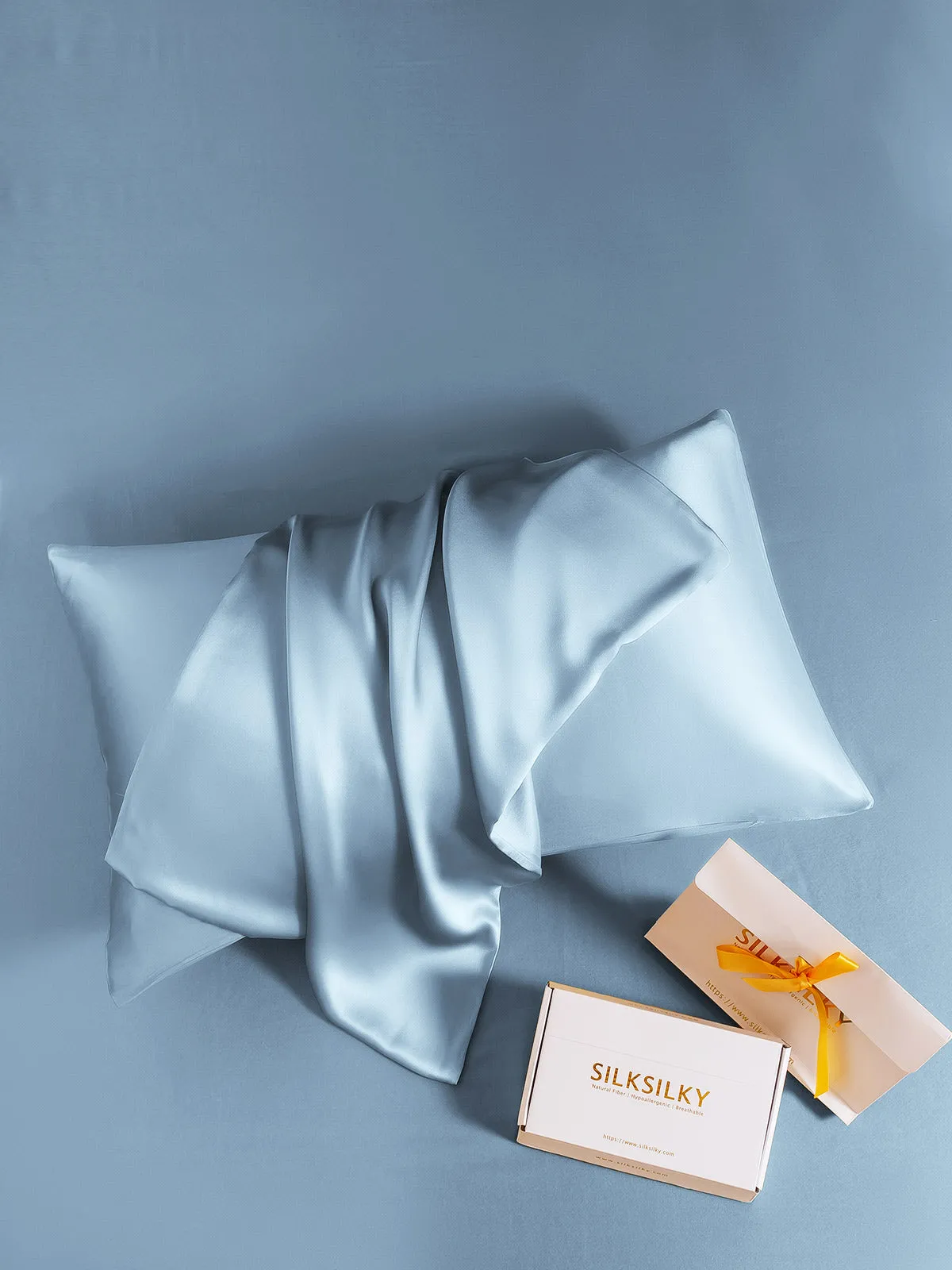 19Momme 100% Mulberry Silk Pillowcase - Hidden Zipper