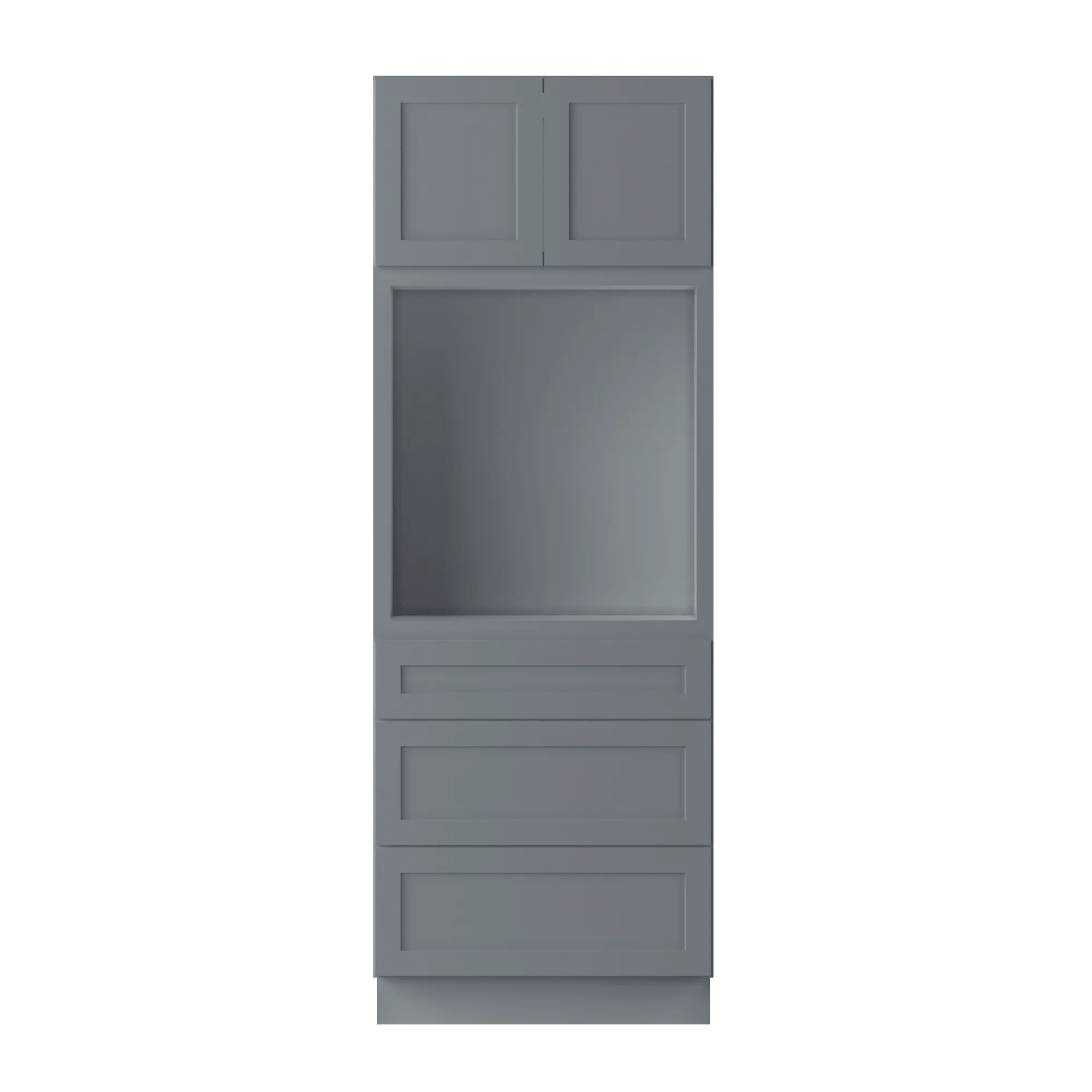 33”W x 90”H x 24”D Oven Kitchen Cabinet - Colonial Gray