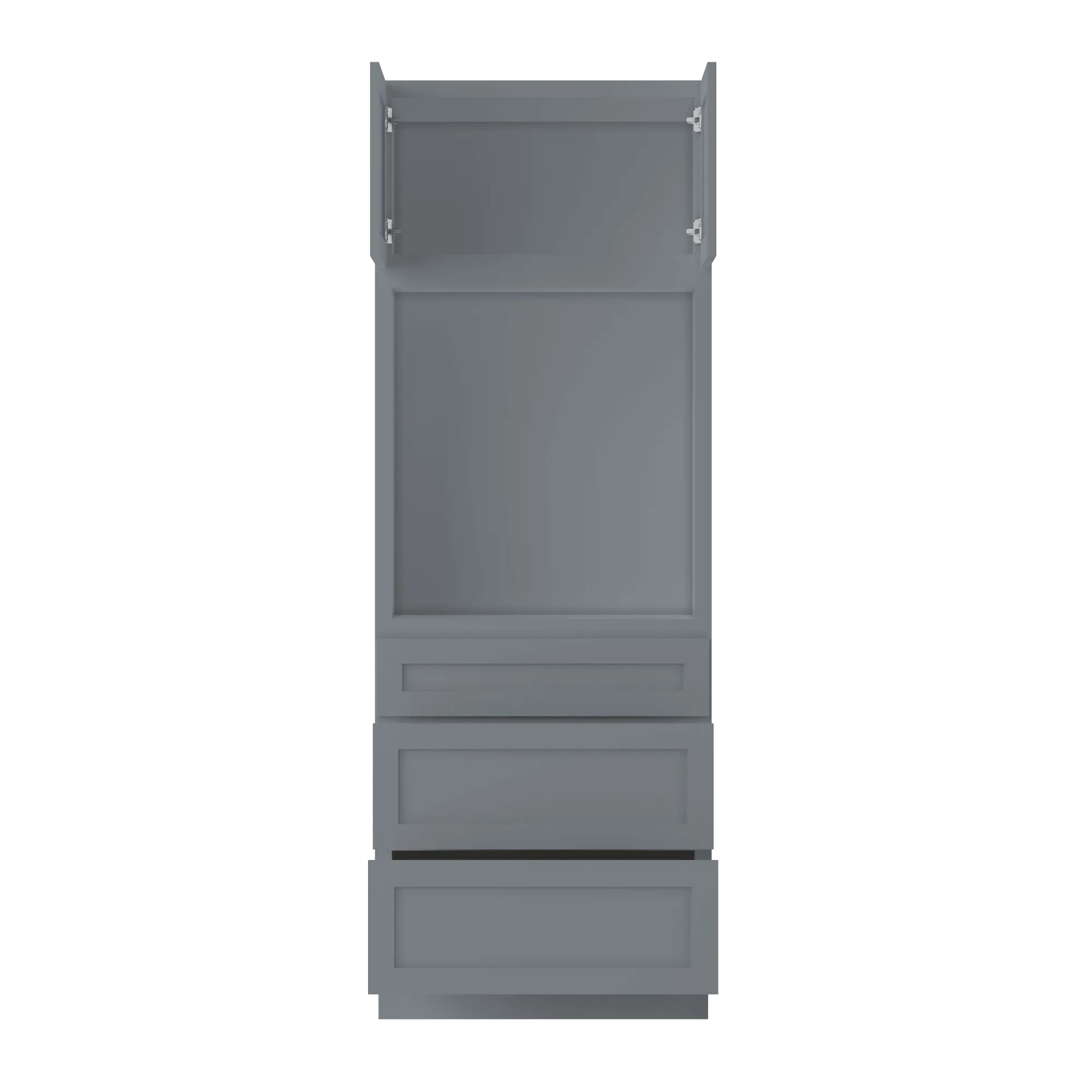 33”W x 90”H x 24”D Oven Kitchen Cabinet - Colonial Gray