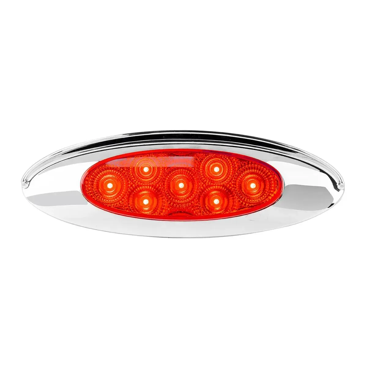 77837 ULTRA THIN SPYDER Y2K RED/RED 7 LED LIGHT W/VISOR, HIGH/LOW