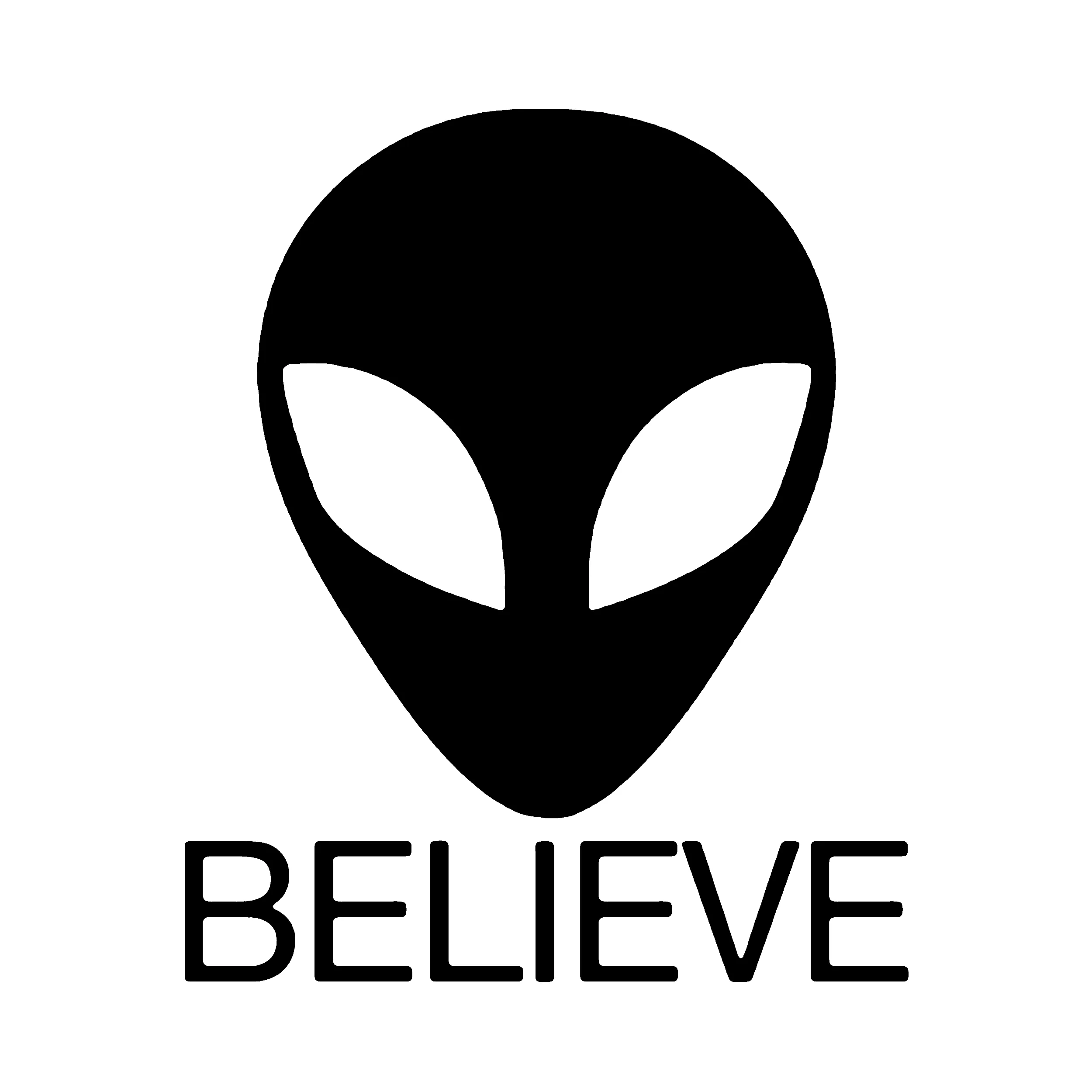 Alien Gray Believe Classic Tee