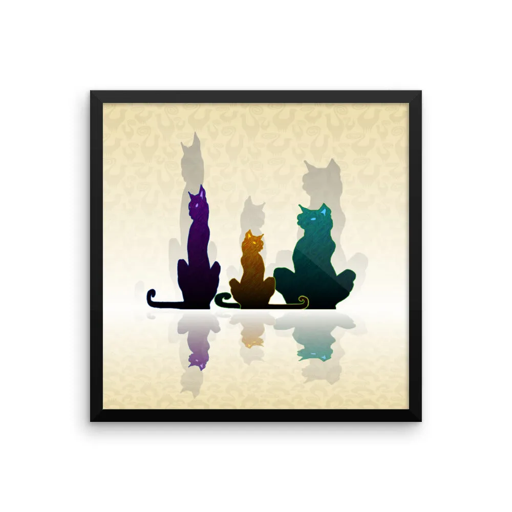 ALLEY CATS Framed poster