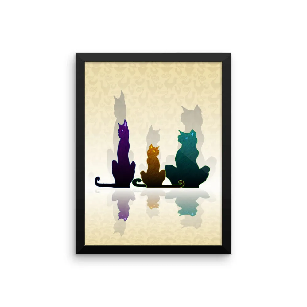 ALLEY CATS Framed poster