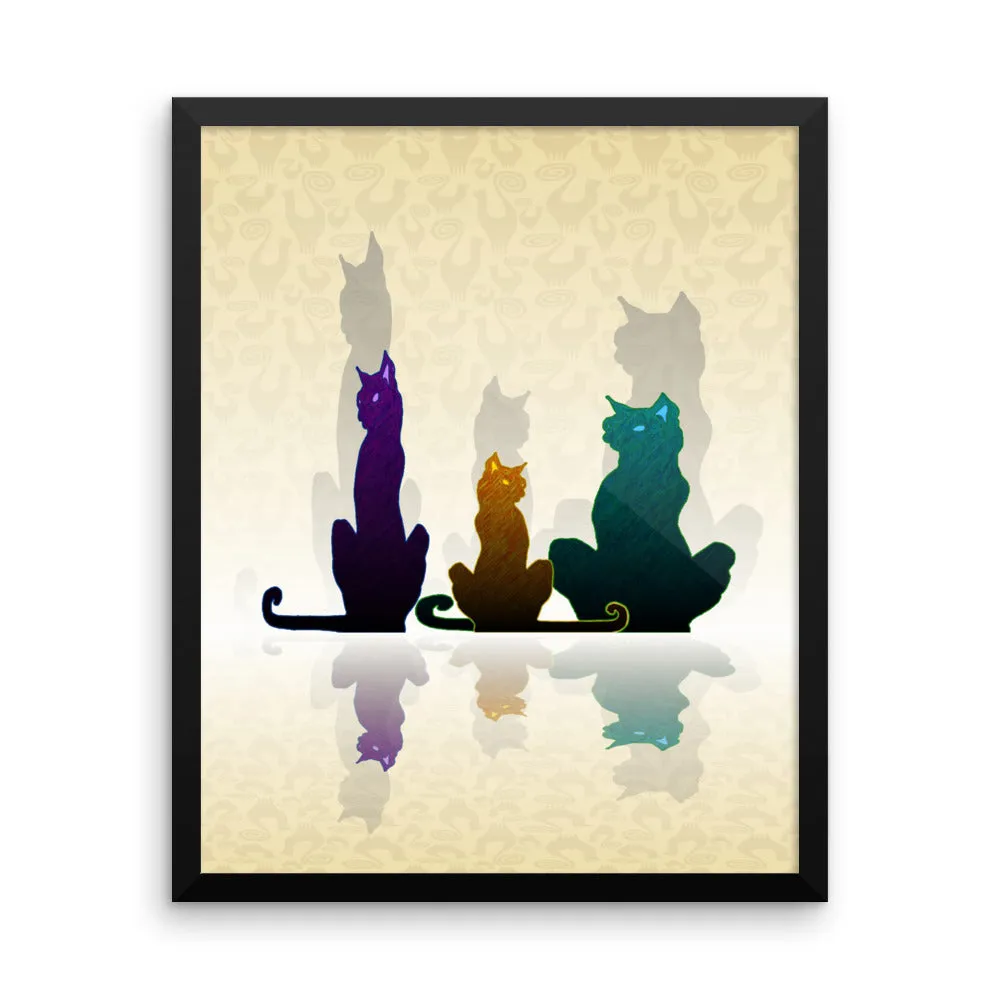 ALLEY CATS Framed poster