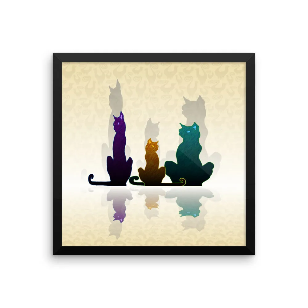 ALLEY CATS Framed poster