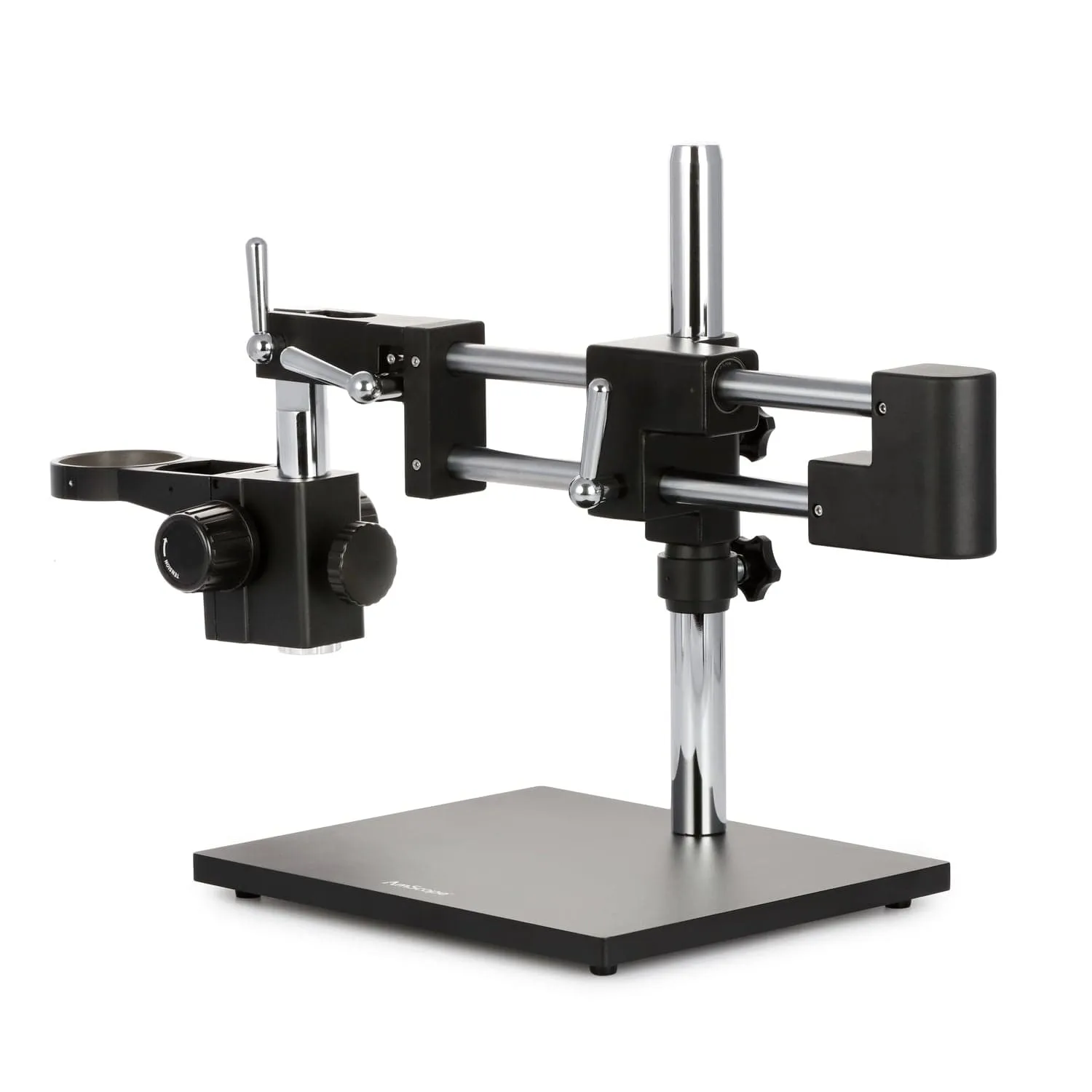 AmScope DM756 Series 1080p HDMI All-in-One Digital Microscope 0.7X-5.6X Magnification with Zoom Optics on Double-Arm Boom-Stand