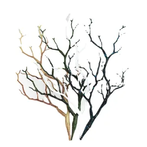 Artificial Plant Green Branches House Interior Art Deer Antler Shape Artificial Big Branches Bifurcated Plastic Decoration