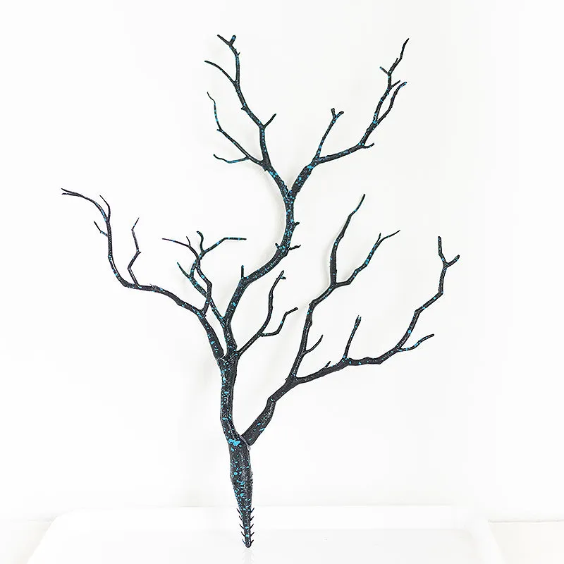 Artificial Plant Green Branches House Interior Art Deer Antler Shape Artificial Big Branches Bifurcated Plastic Decoration