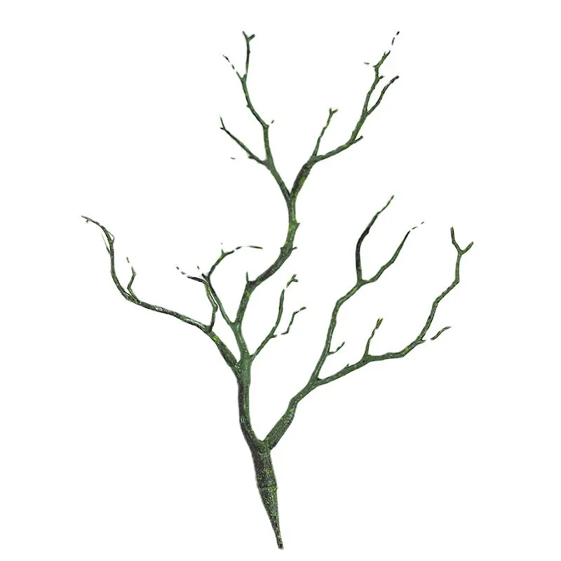 Artificial Plant Green Branches House Interior Art Deer Antler Shape Artificial Big Branches Bifurcated Plastic Decoration