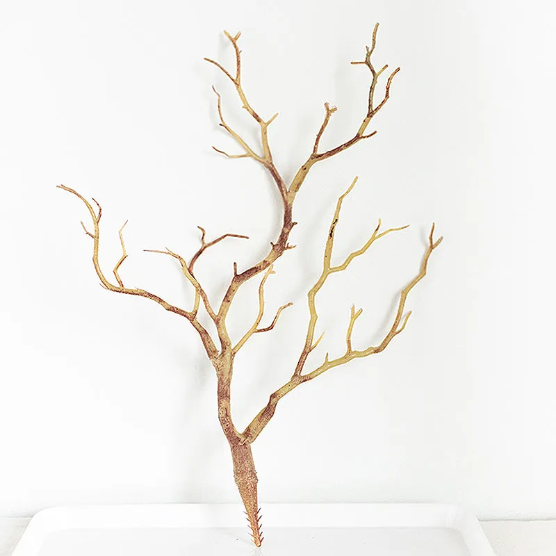 Artificial Plant Green Branches House Interior Art Deer Antler Shape Artificial Big Branches Bifurcated Plastic Decoration