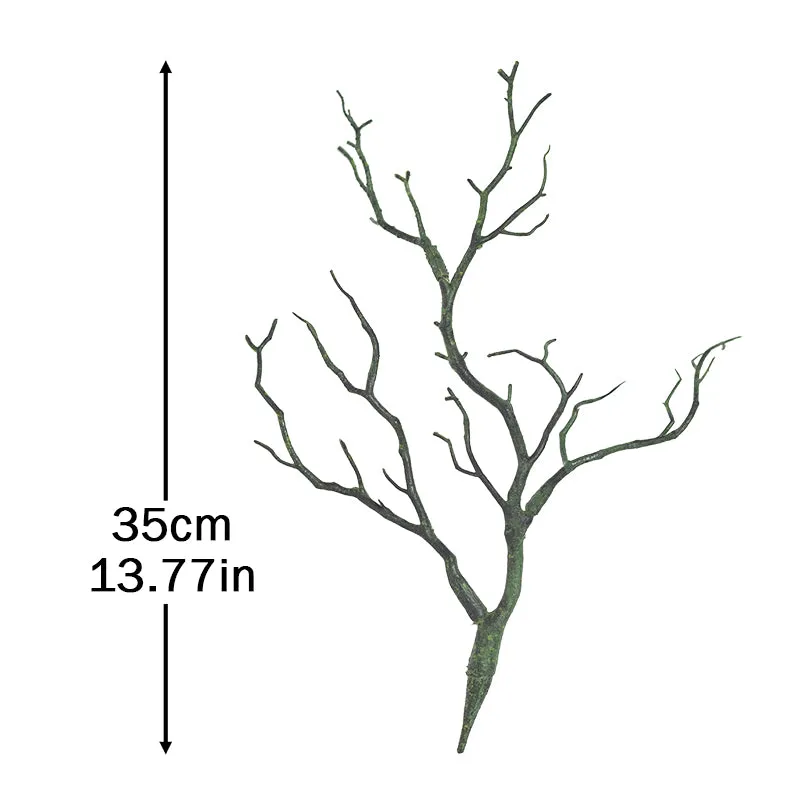 Artificial Plant Green Branches House Interior Art Deer Antler Shape Artificial Big Branches Bifurcated Plastic Decoration
