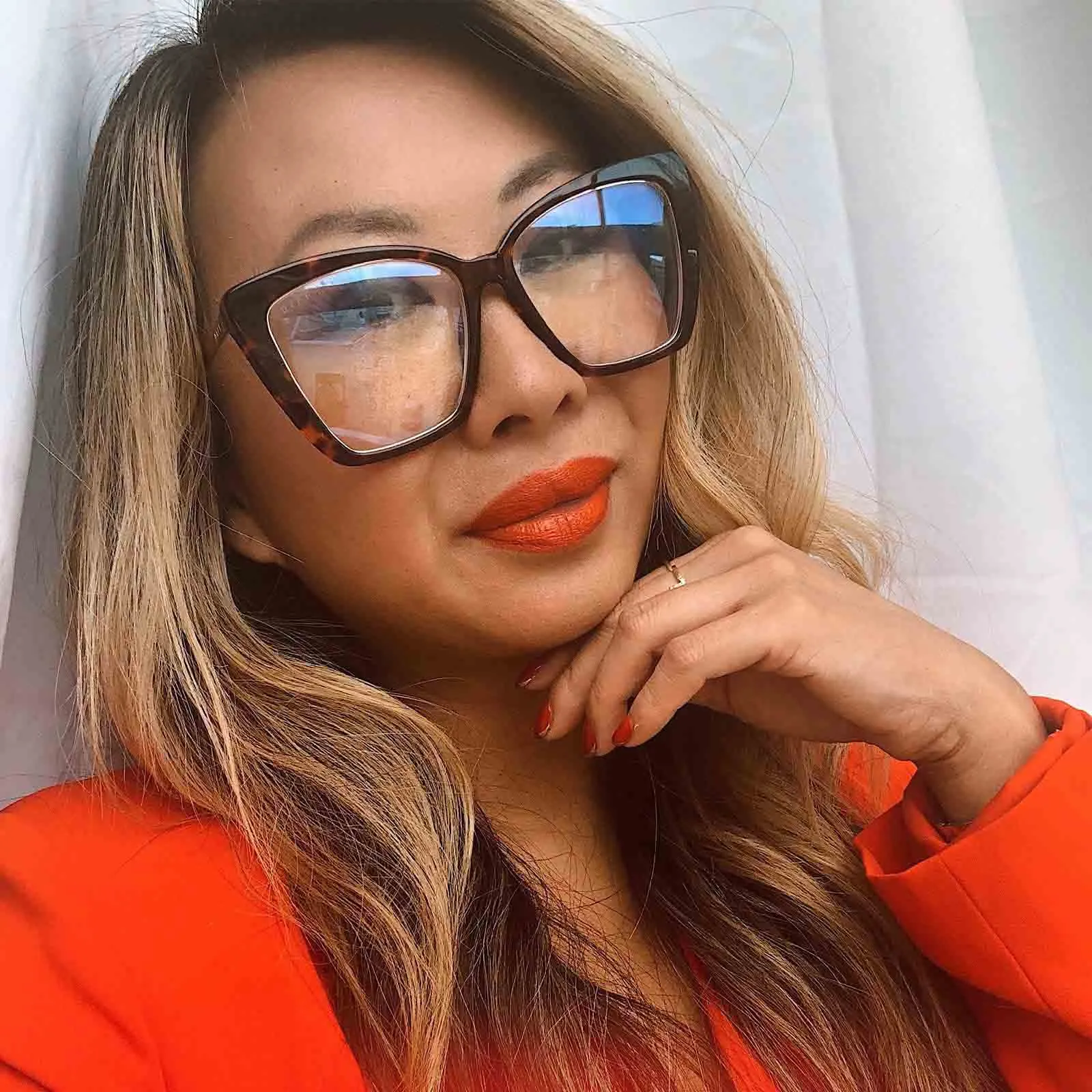 BECKY IV - AMBER TORTOISE   BLUE LIGHT TECHNOLOGY GLASSES