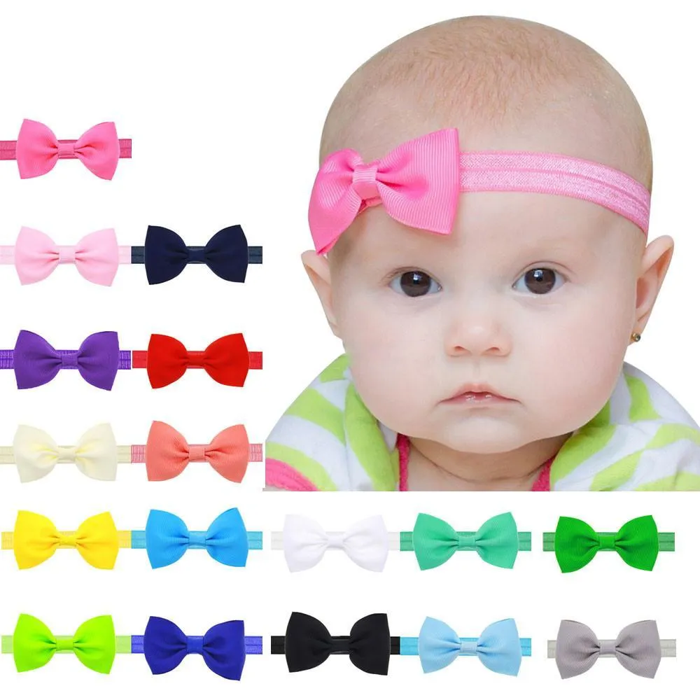 Black  2.5" Grosgrain Hair bow Headband