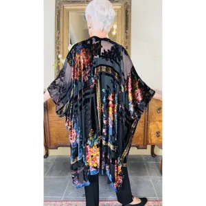 Burnout Floral Kimono