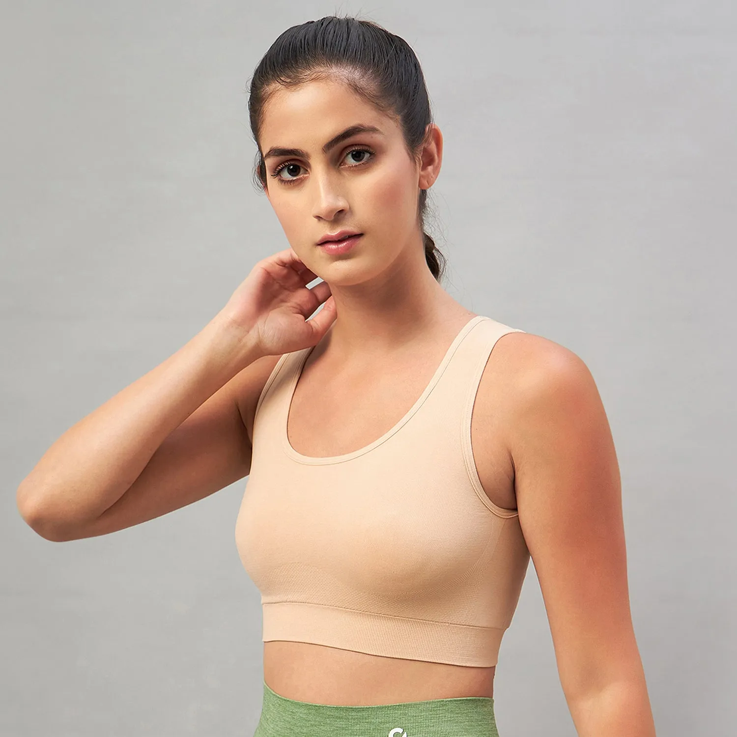 C9 Airwear Seamless Sports Bra For Women - Grey