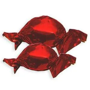 Cherry Red Foil Hard Candies