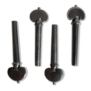 Ebony Violin Peg Sets in Various Styles