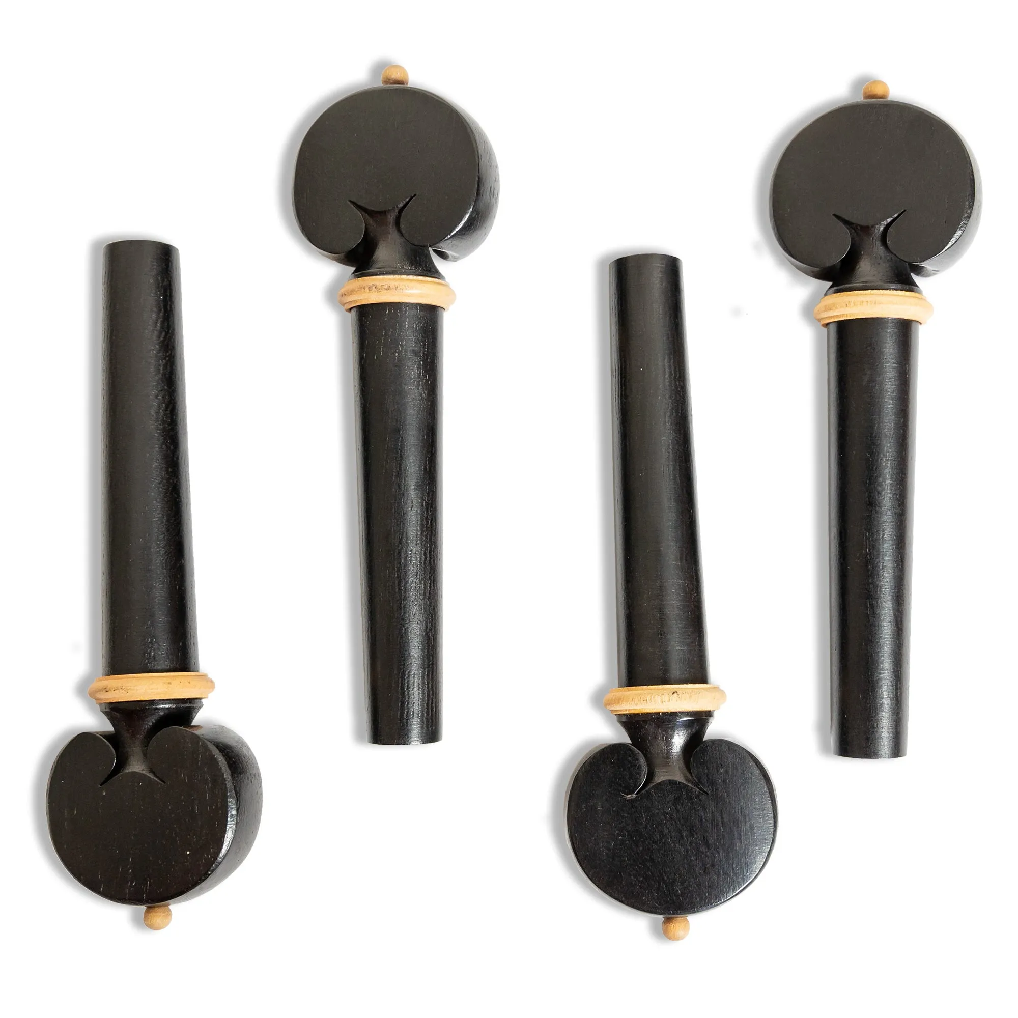 Ebony Violin Peg Sets in Various Styles