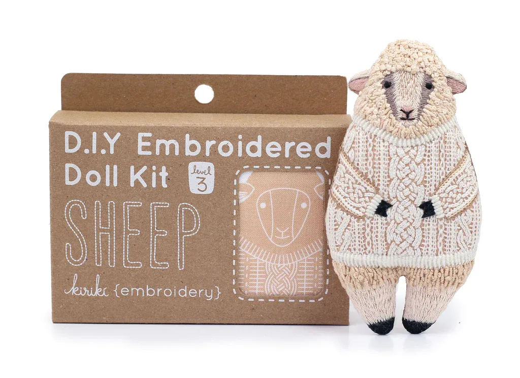 Embroidered Doll Kits by Kiriki Press