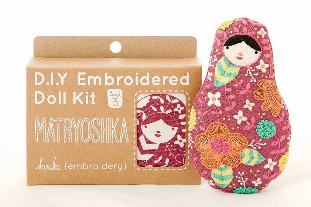Embroidered Doll Kits by Kiriki Press
