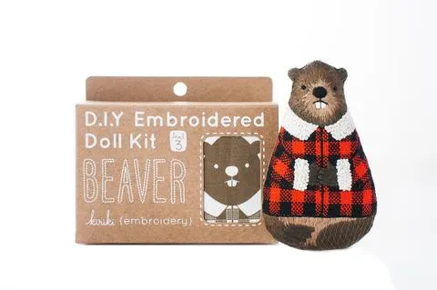 Embroidered Doll Kits by Kiriki Press