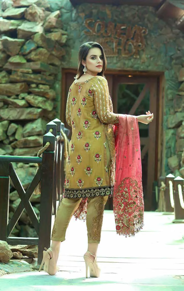 Eshaal Luxury Embroidered Festive Eid Chiffon Collection by Emaan Adeel – EA07