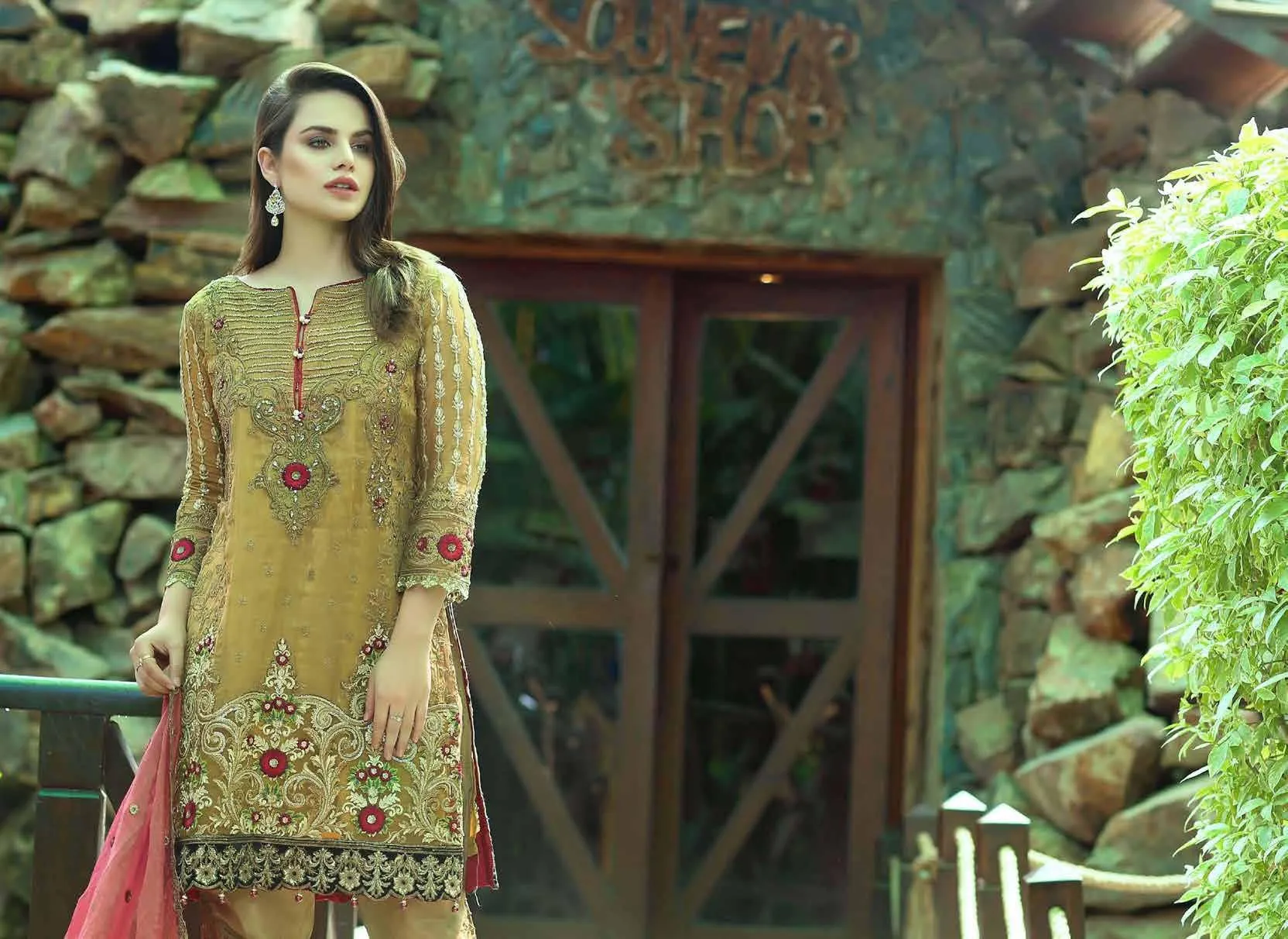Eshaal Luxury Embroidered Festive Eid Chiffon Collection by Emaan Adeel – EA07