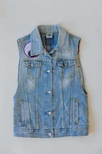 Evil Eye Denim Vest