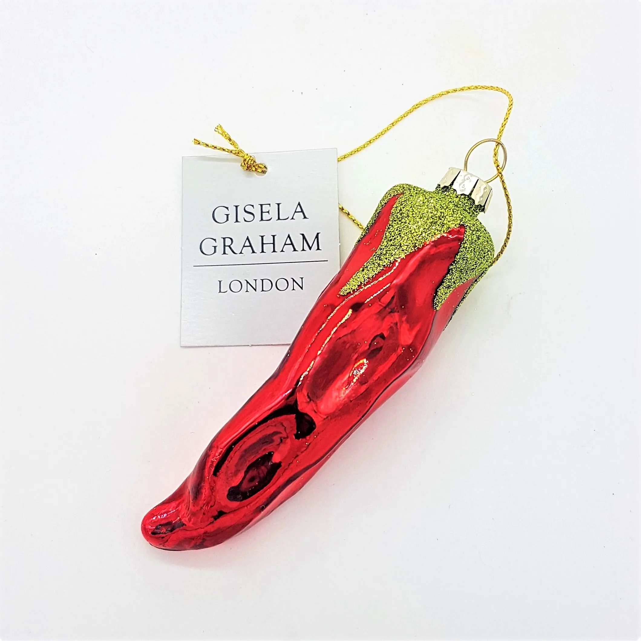 Gisela Graham Red Hot Chilli Pepper Bauble