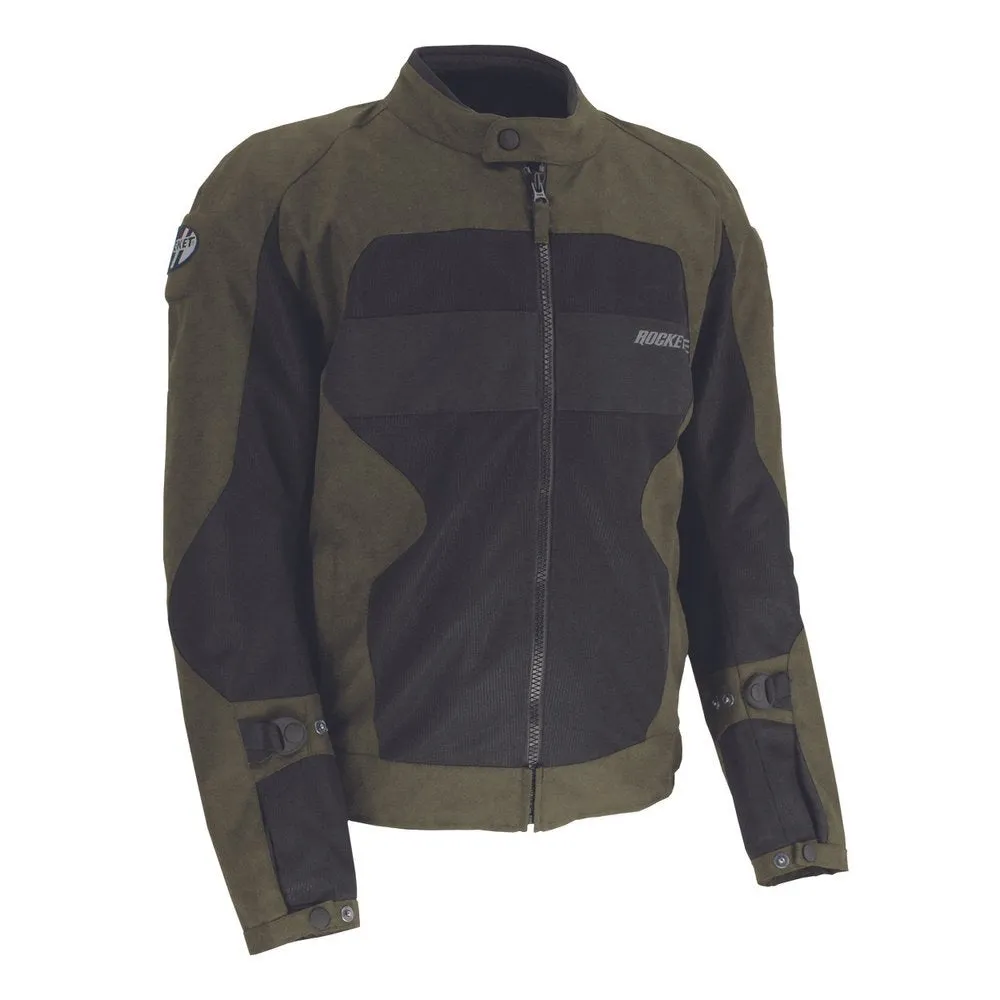 Joe Rocket Valiant Mens Mesh Textile Jacket Green/Black