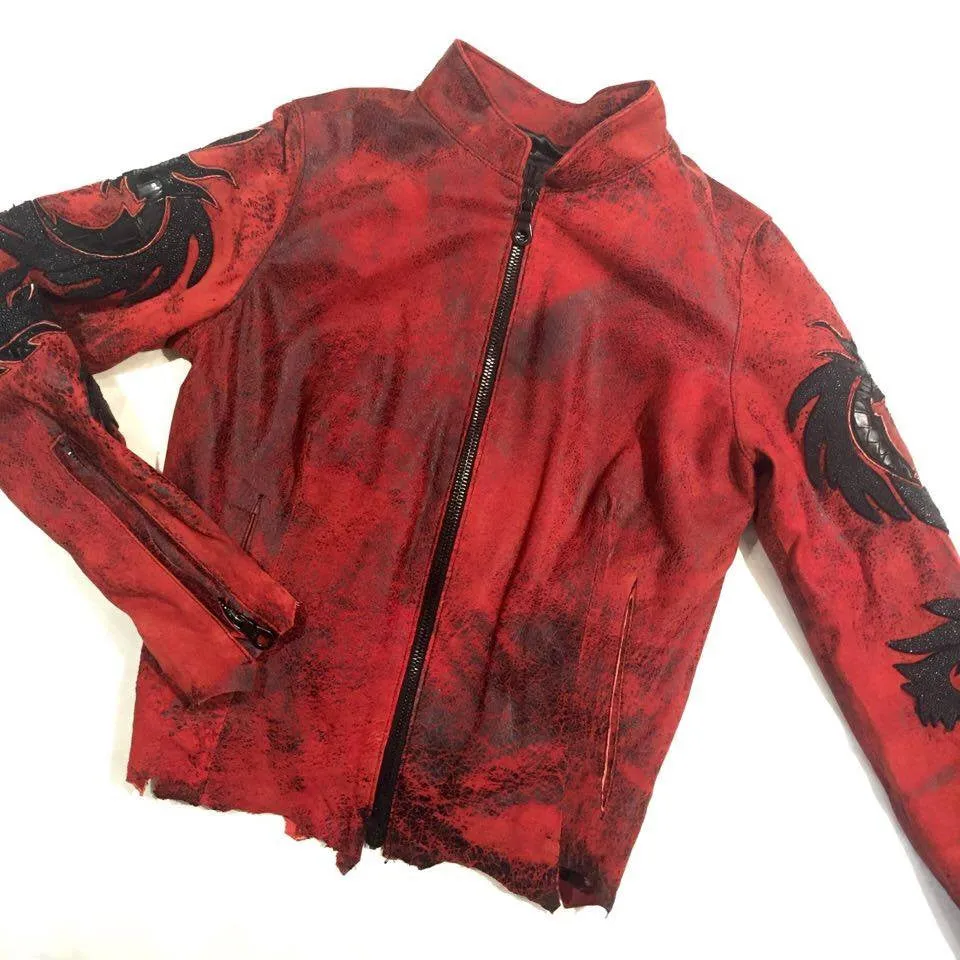 Kashani 'Monster' Red Python & Stingray Jacket