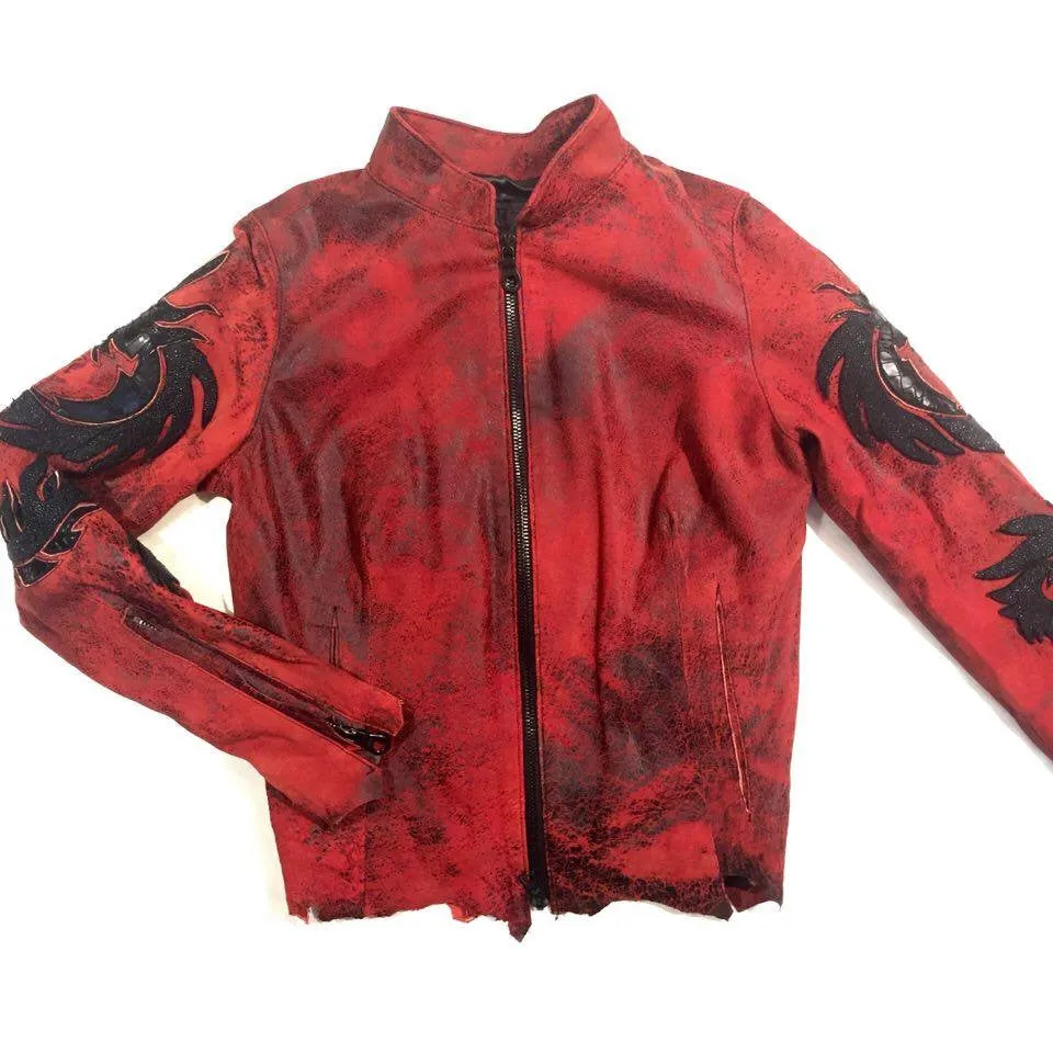 Kashani 'Monster' Red Python & Stingray Jacket