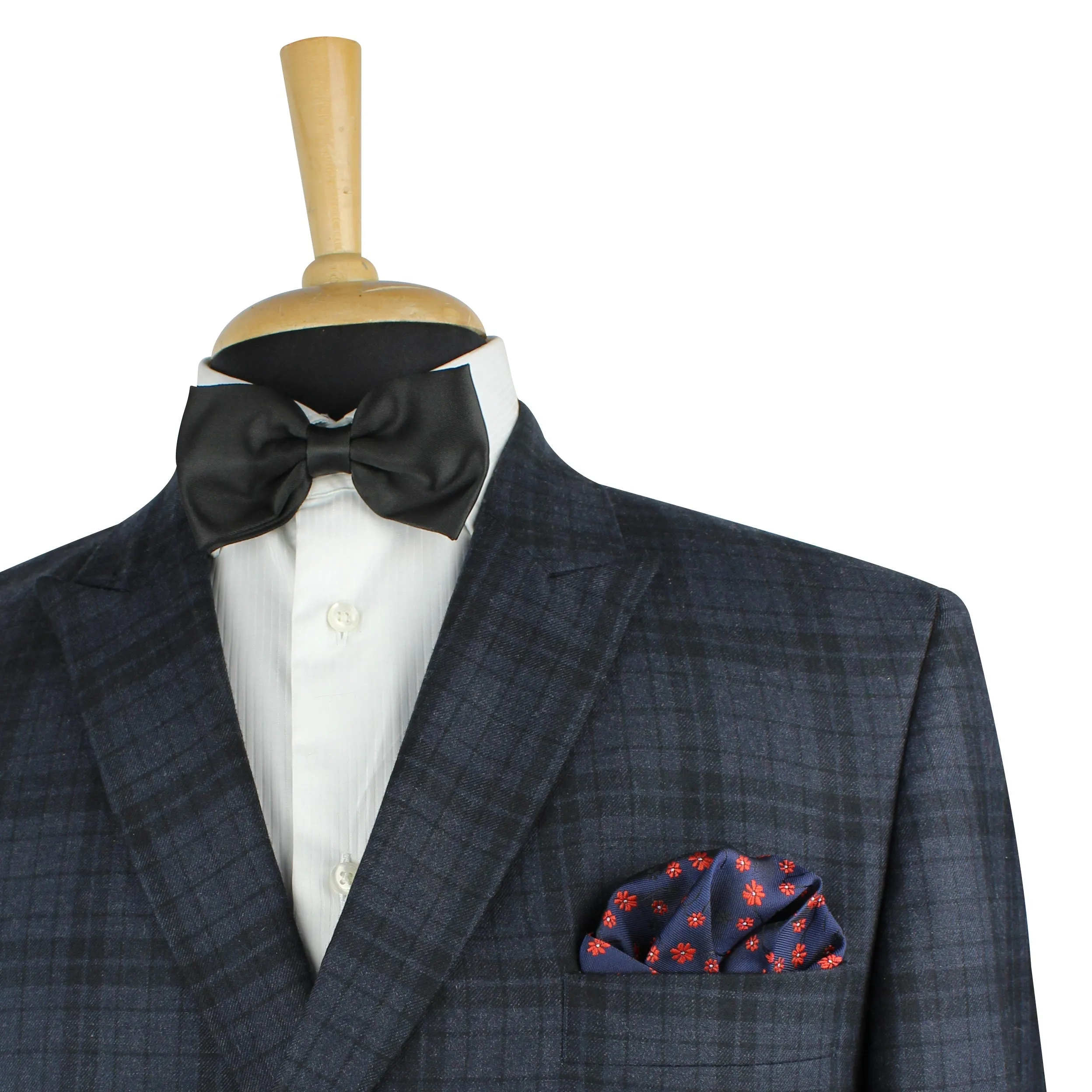 Kovove The Enchanting Floral Blue Necktie and Pocket Square Gift Box
