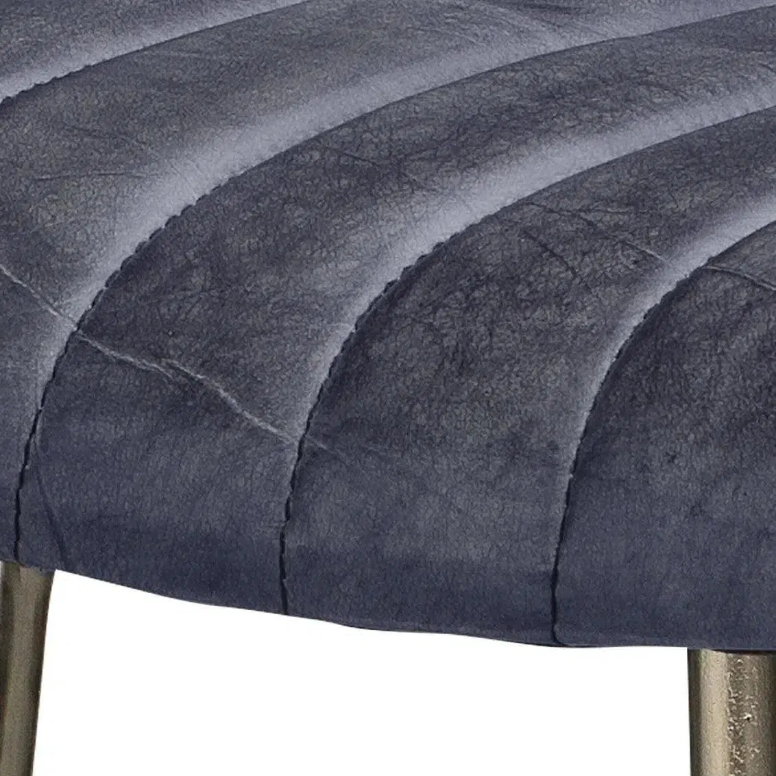 Luke Grey Buffalo Leather Counter Stool Without Back