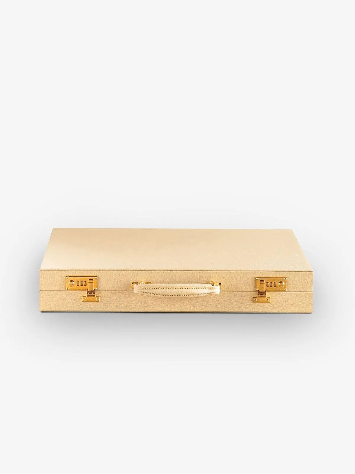 Magnolia and Rose Leather Backgammon Board by Geoffrey Parker
