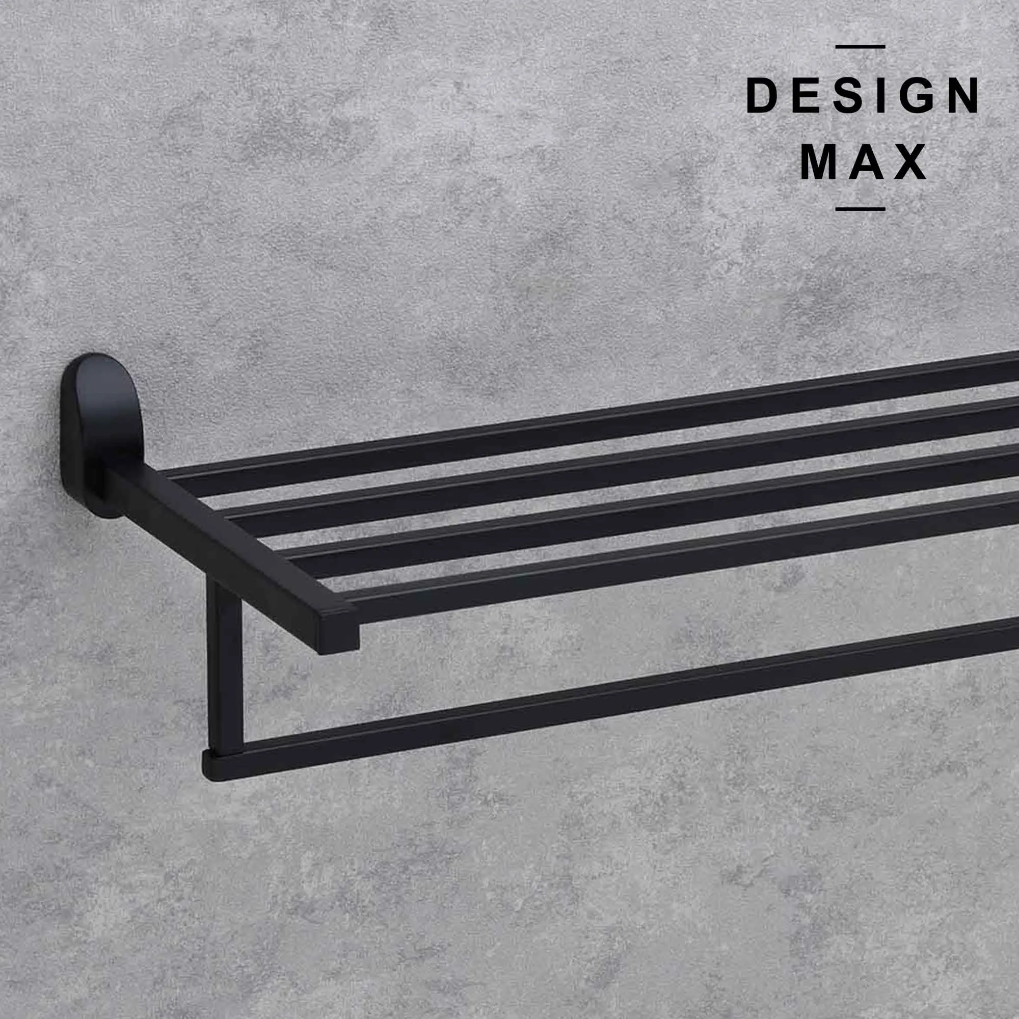 Matte Black Stainless Steel Towel Holder