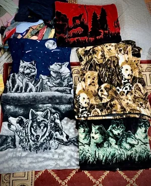 Men's crazy printed fleece 20 pcs