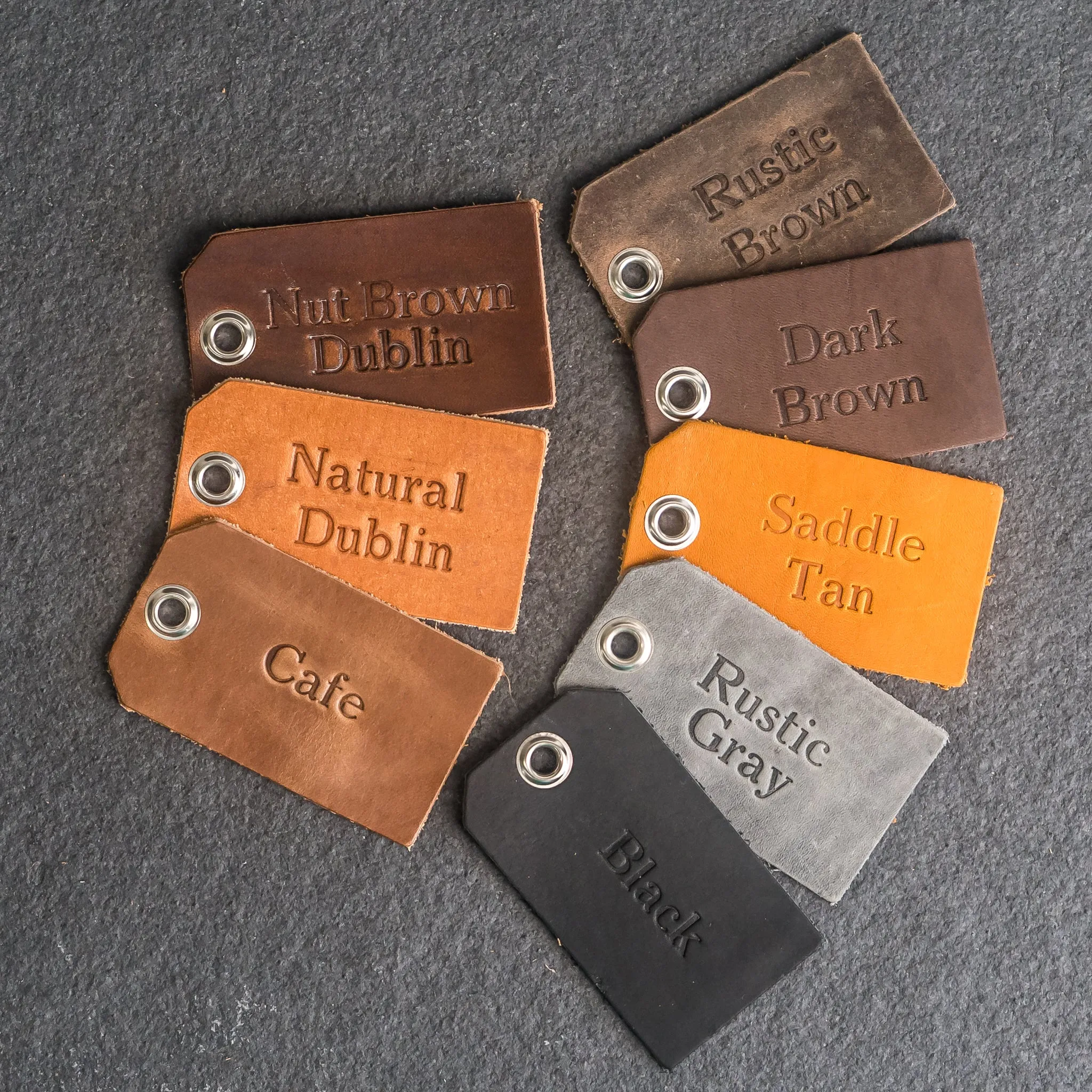 Mom Block Font Stamp Leather Patches with optional Velcro added