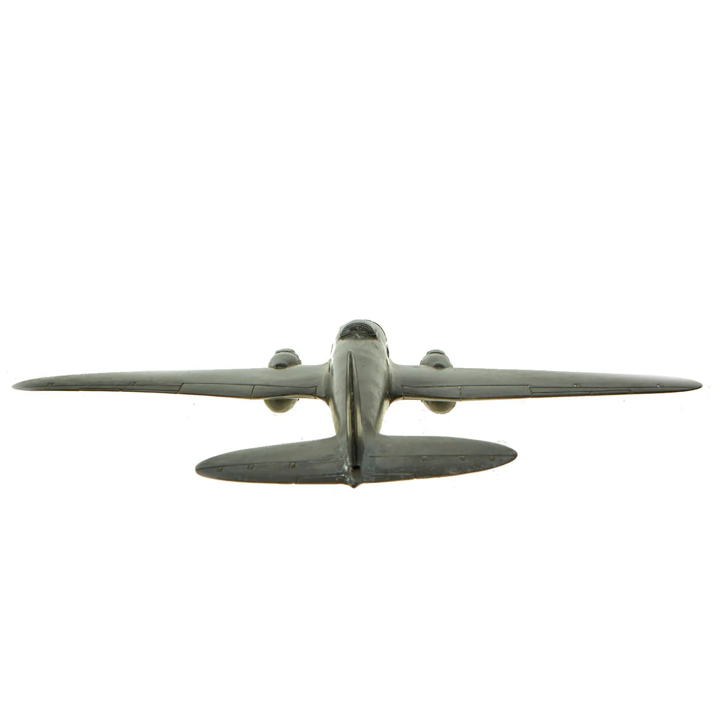 Original U.S. WWII 1942 American B-17 Flying Fortress & German Heinkel 111 Recognition Model Airplanes by Cruver