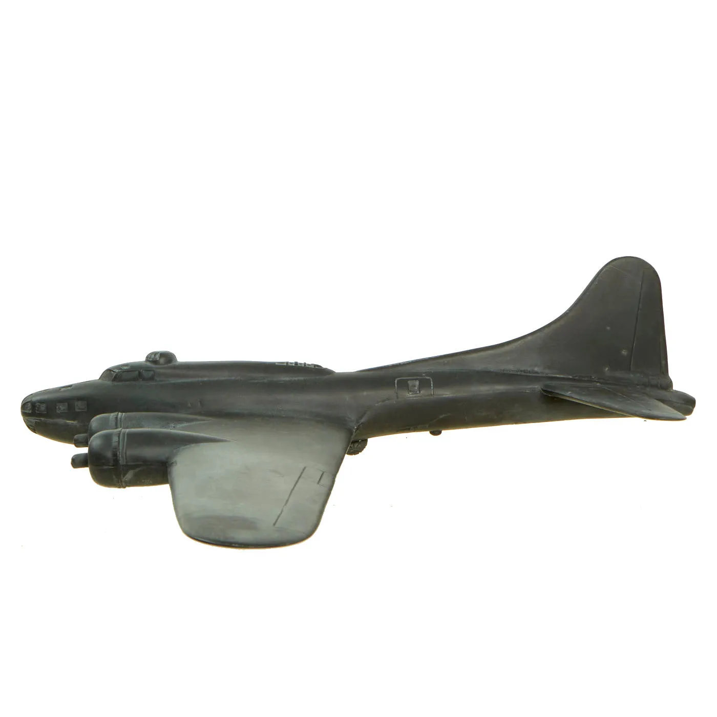 Original U.S. WWII 1942 American B-17 Flying Fortress & German Heinkel 111 Recognition Model Airplanes by Cruver