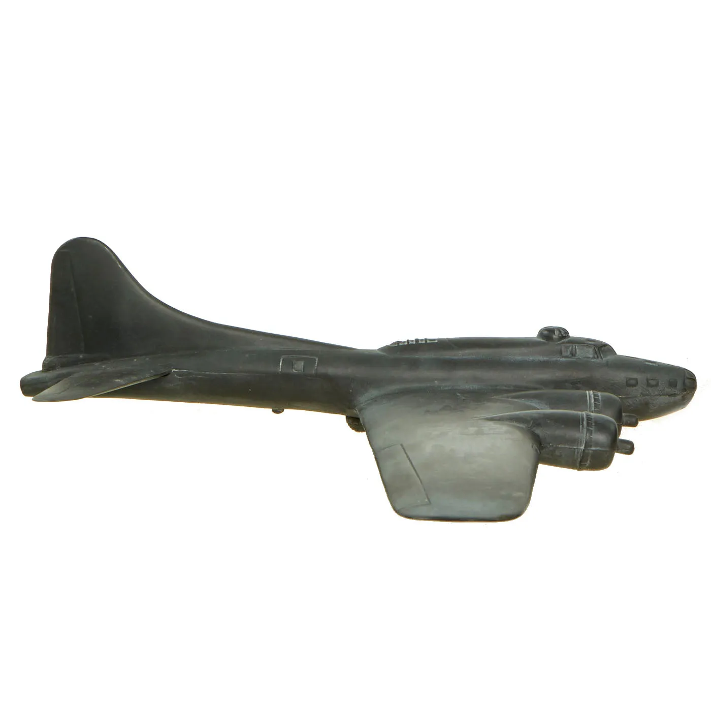 Original U.S. WWII 1942 American B-17 Flying Fortress & German Heinkel 111 Recognition Model Airplanes by Cruver