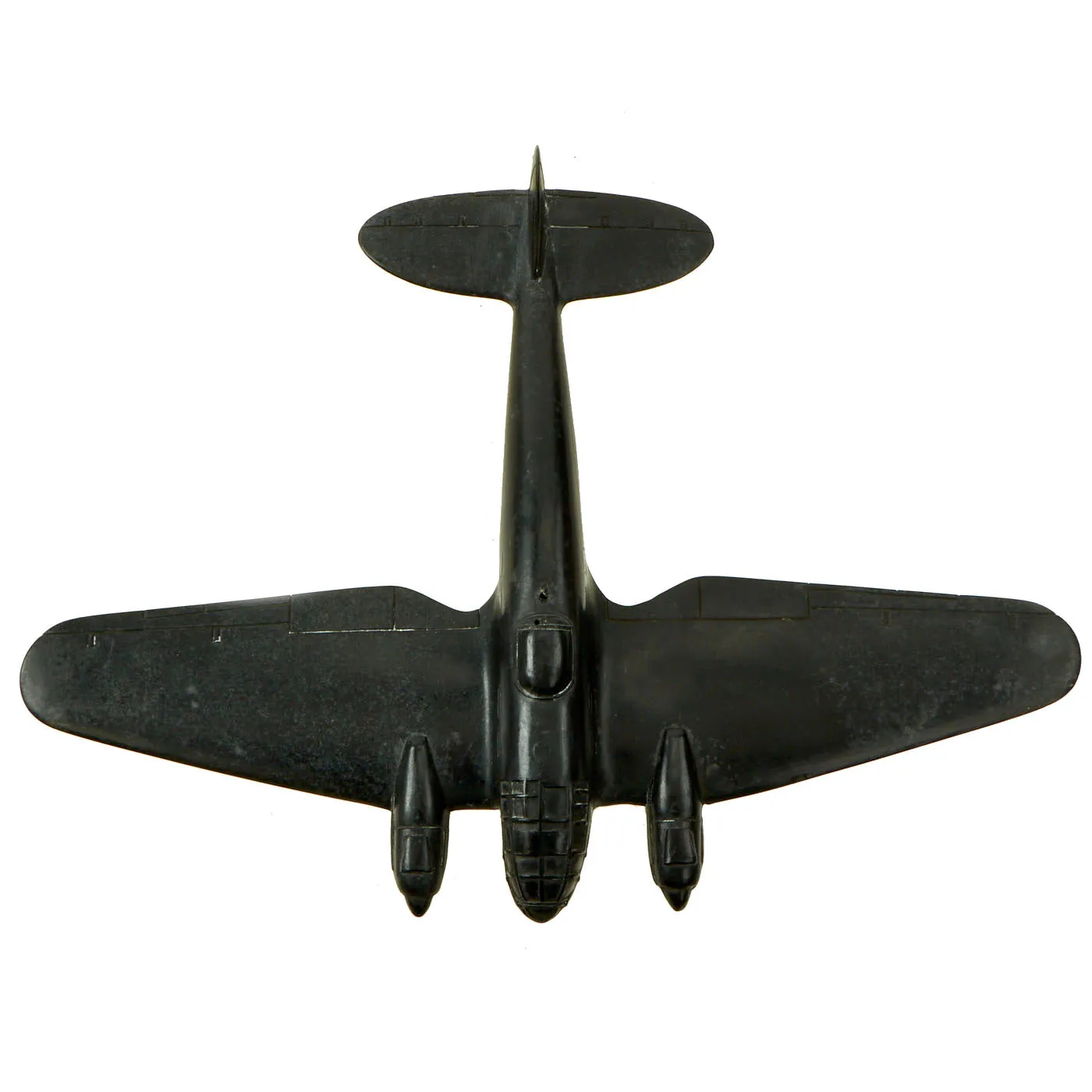 Original U.S. WWII 1942 American B-17 Flying Fortress & German Heinkel 111 Recognition Model Airplanes by Cruver