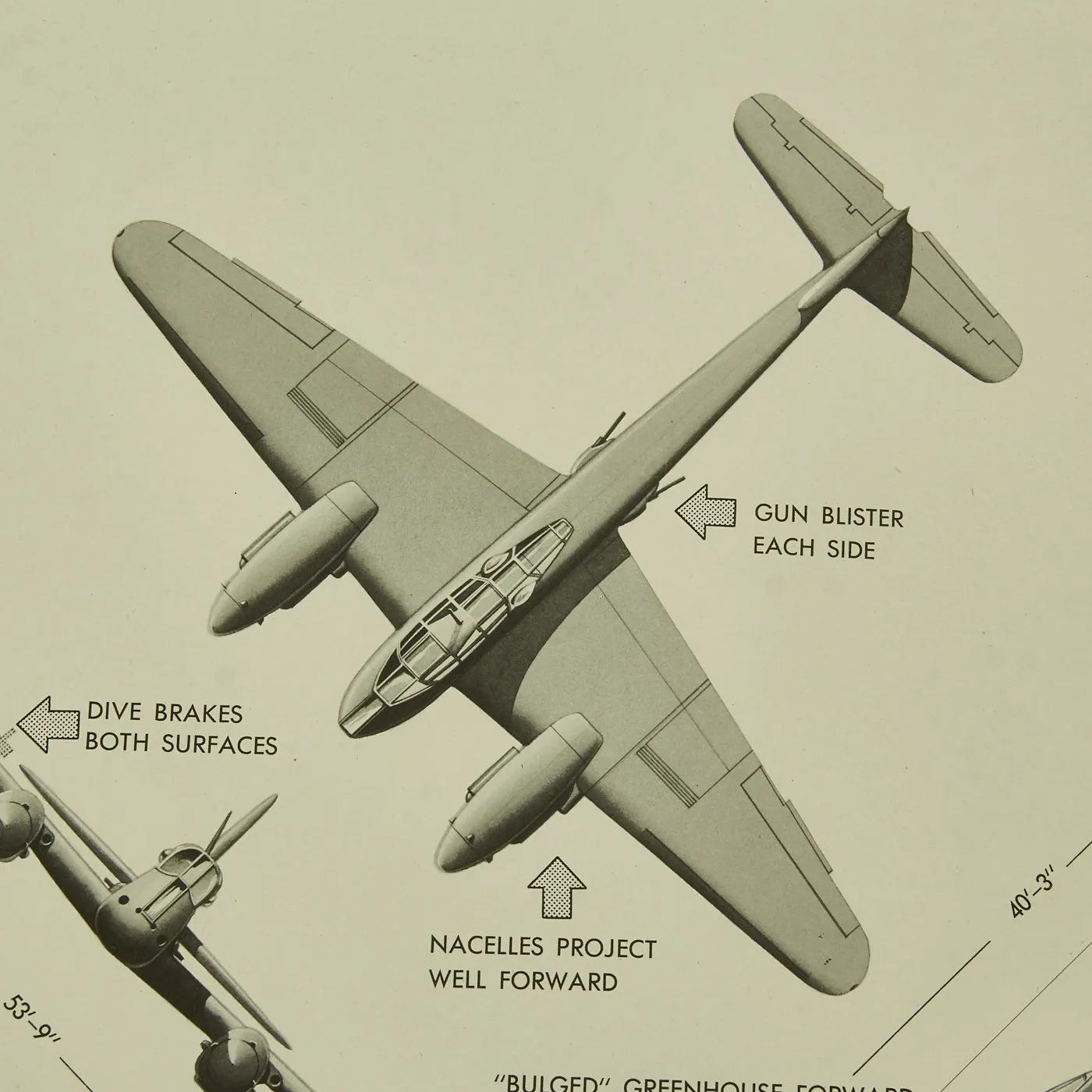 Original U.S. WWII Naval Aviation Training WEFTUP ID Posters - Set of Four - UK, Germany, Japan, Italy Aircraft