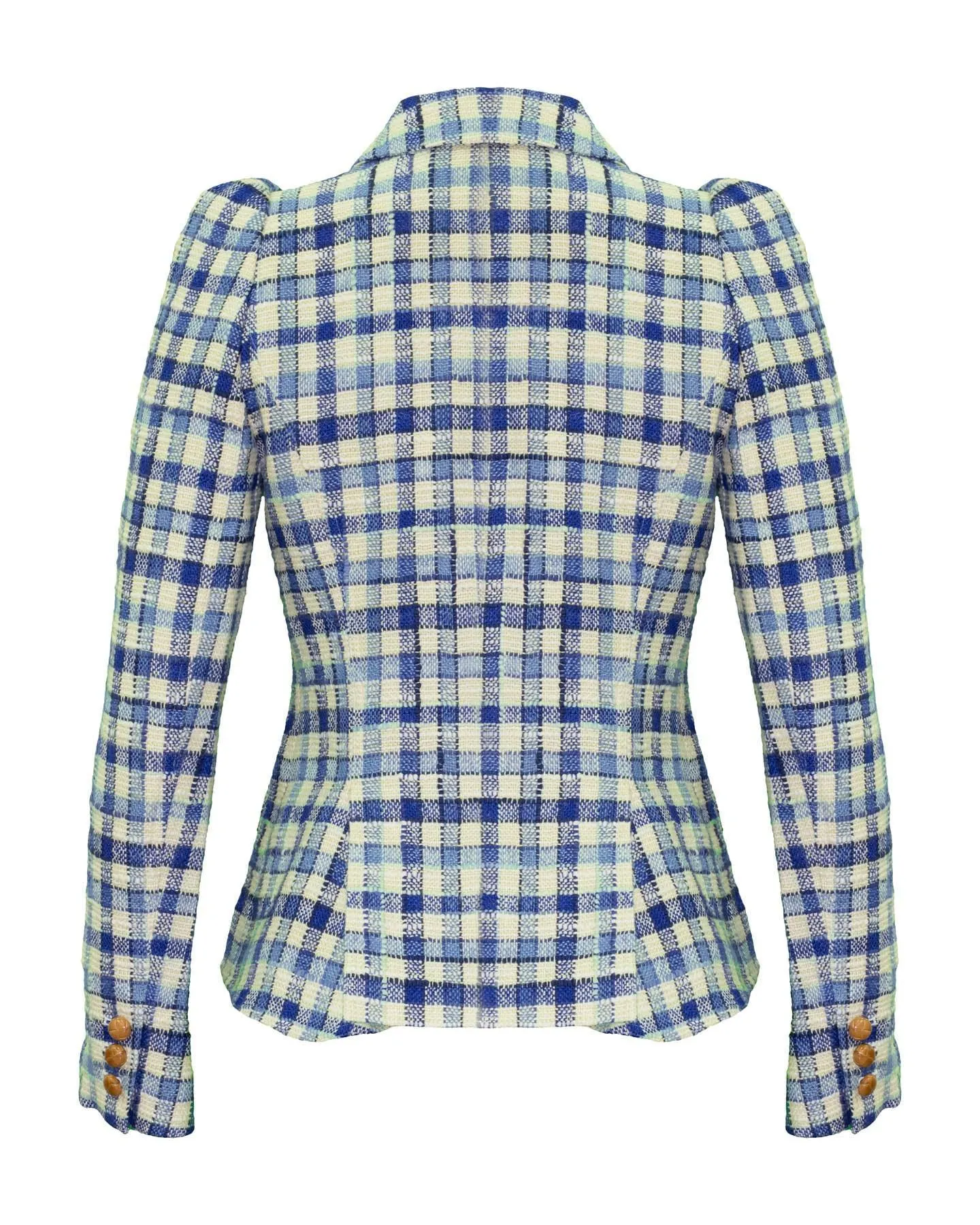 Pouf Sleeve One Button Blazer