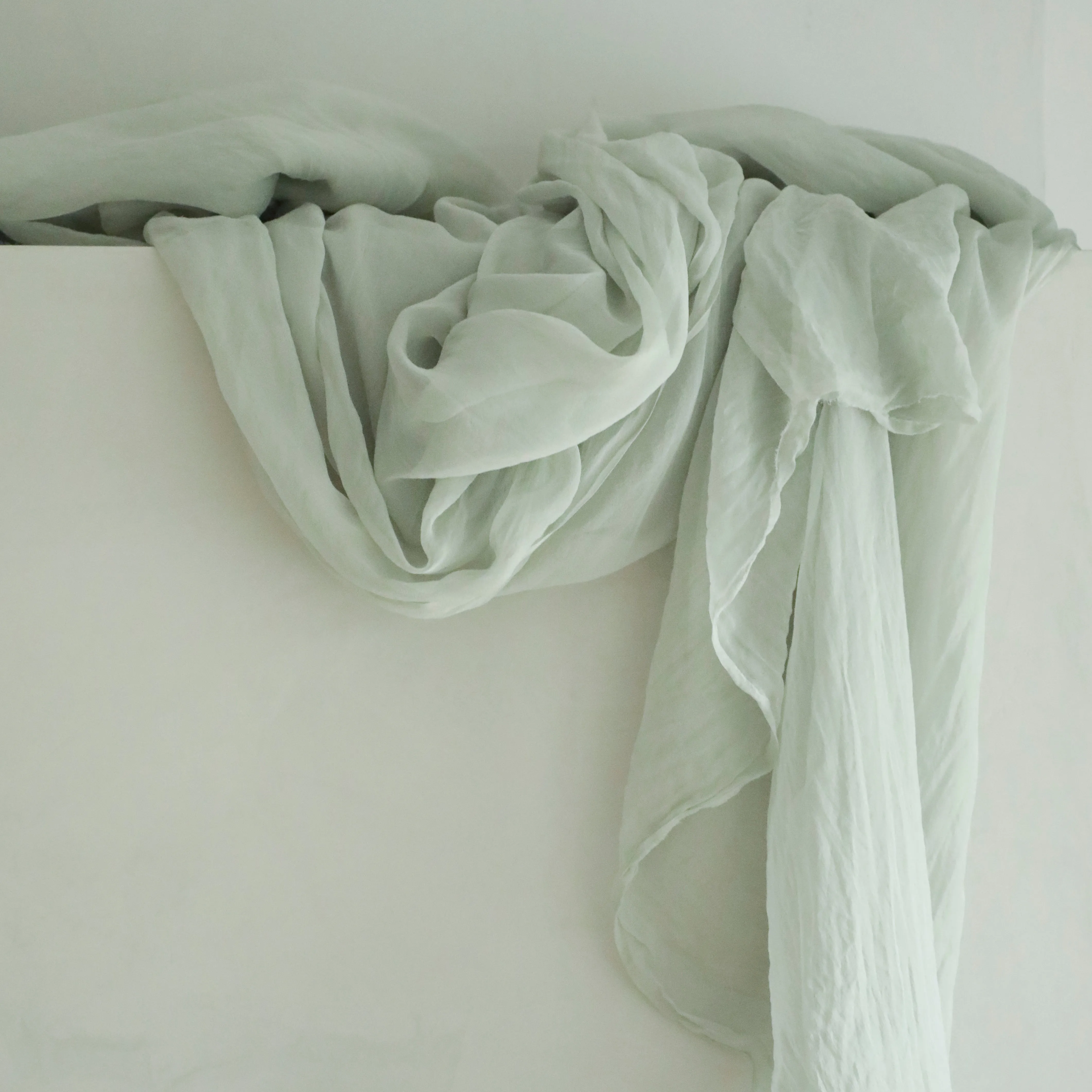 Sea Gray {Sheer Silk Runner}