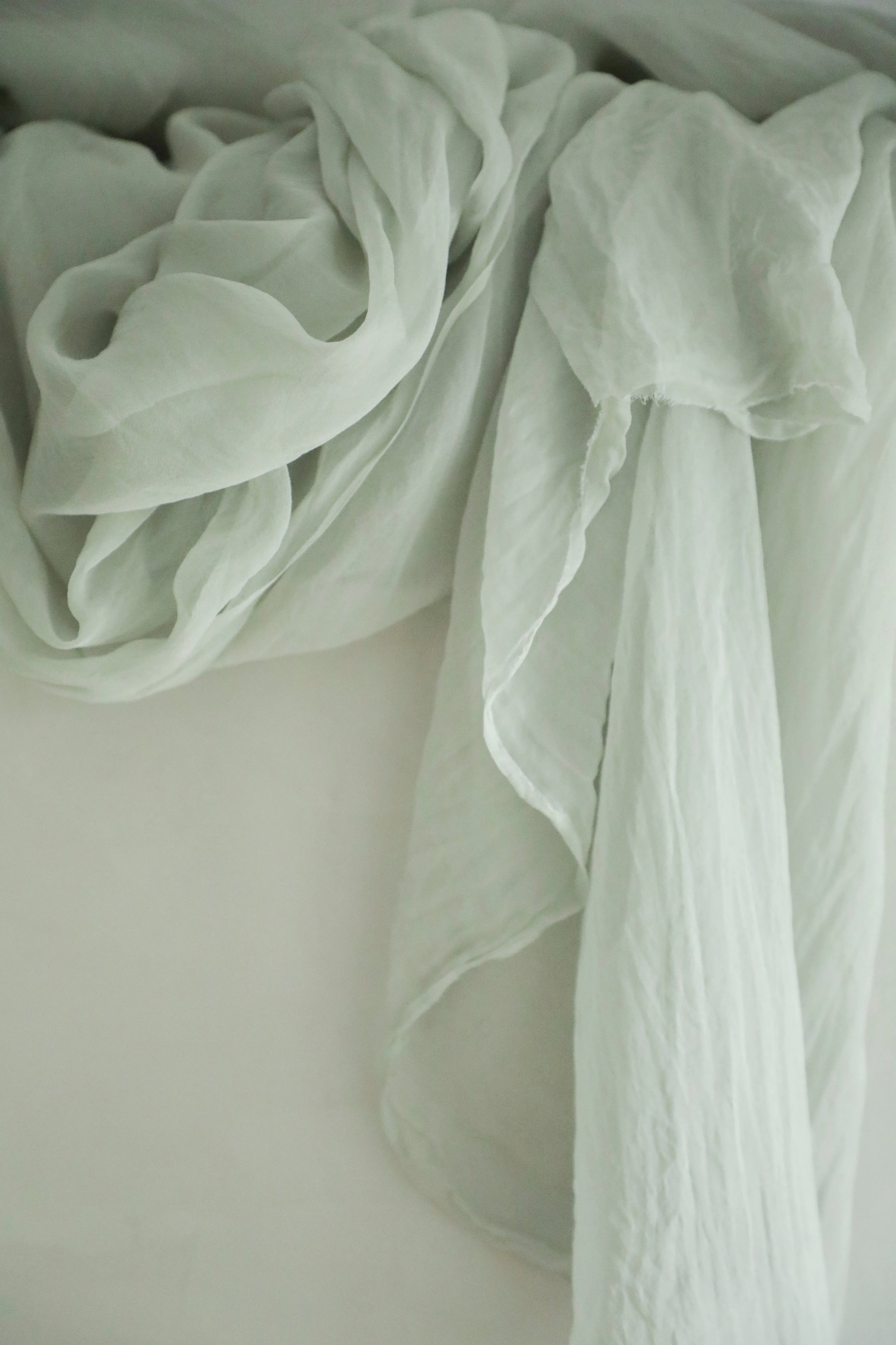 Sea Gray {Sheer Silk Runner}
