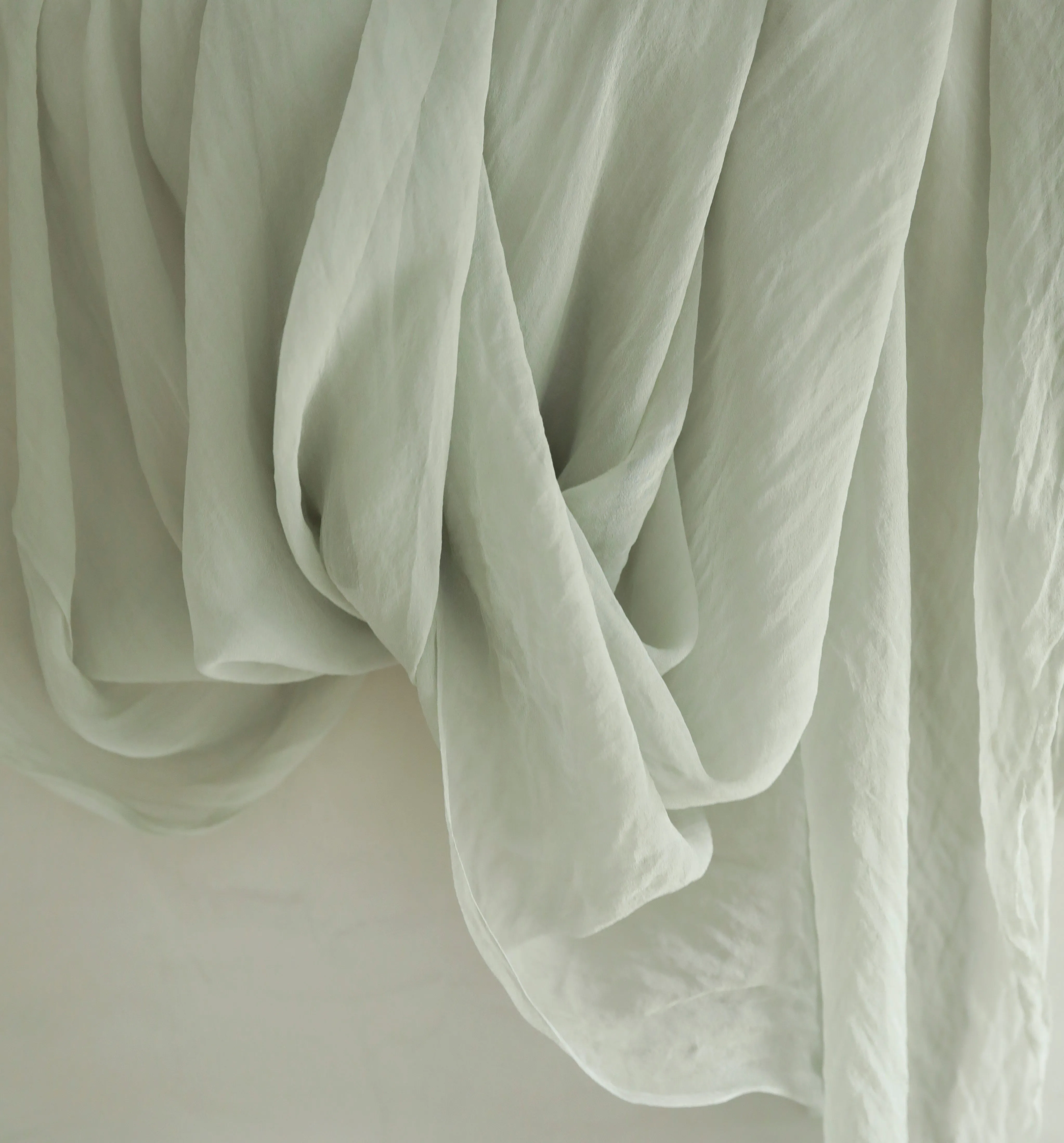 Sea Gray {Sheer Silk Runner}