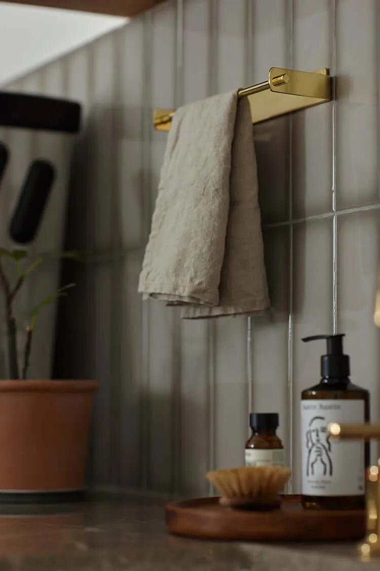 Solid Brass Towel Rack