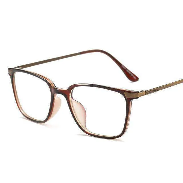 Square, Anti blue light,  radiation reduction, Myopia, Titanium Computer Eye Glasses