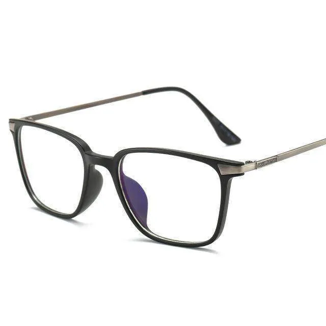 Square, Anti blue light,  radiation reduction, Myopia, Titanium Computer Eye Glasses